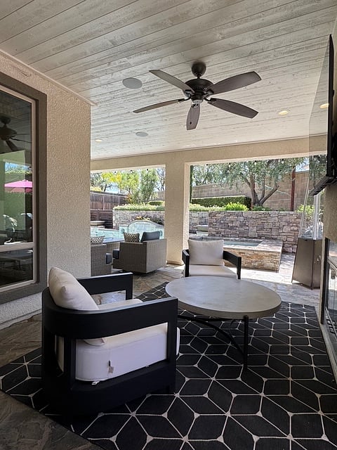 More Patio Seating with outdoor TV