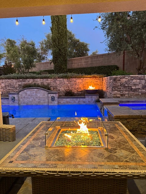 View of the Pool from the Fire Pit Area