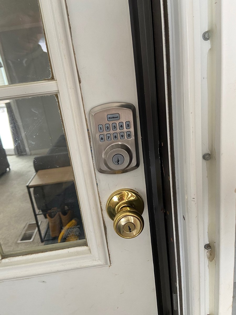 Front door w/ coded entry.