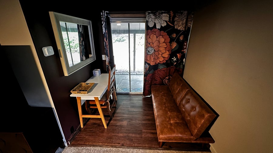 Cozy corner, work space. 