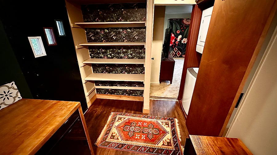 Kitchen through to lounge