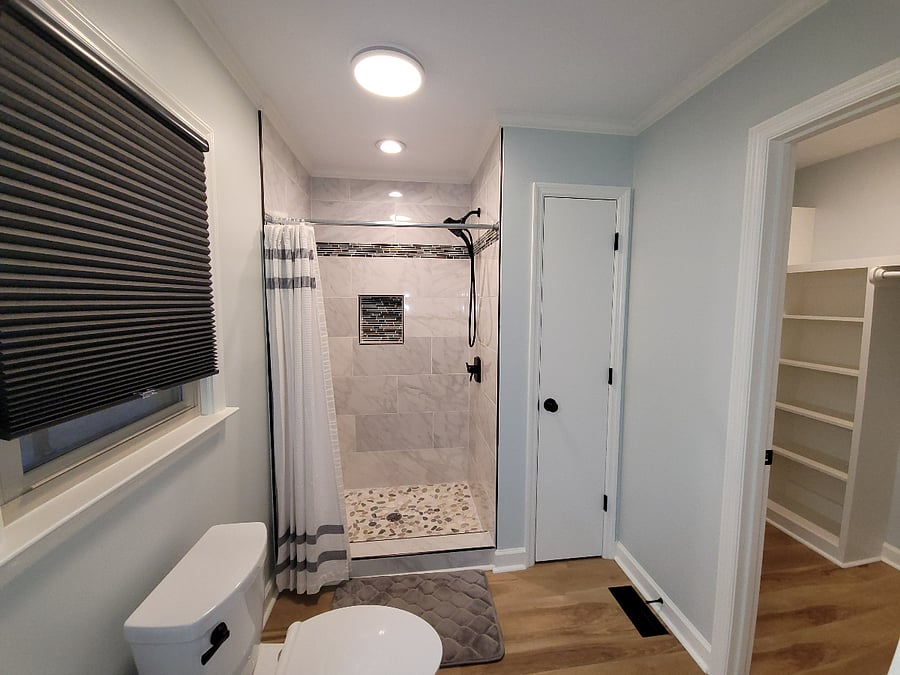 Master walk-in shower
