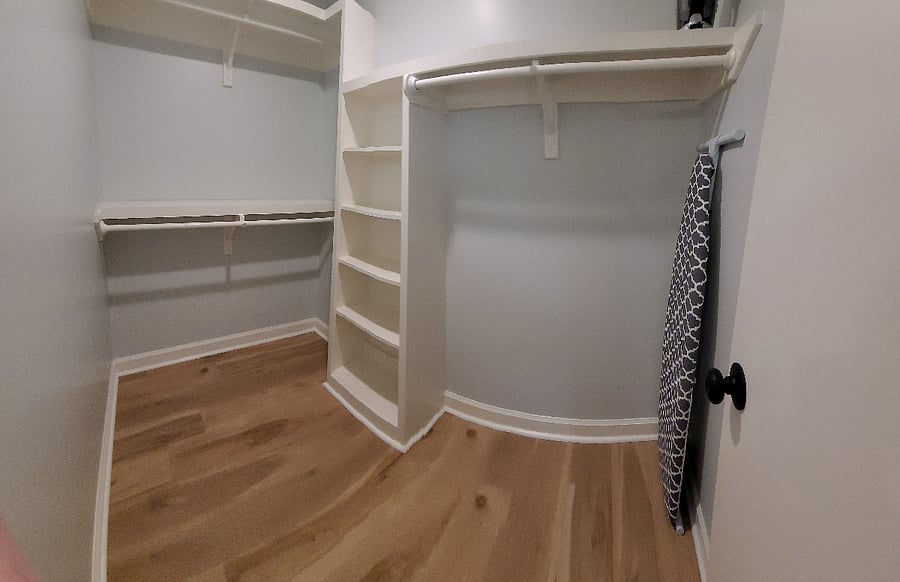 Master walk-in closet