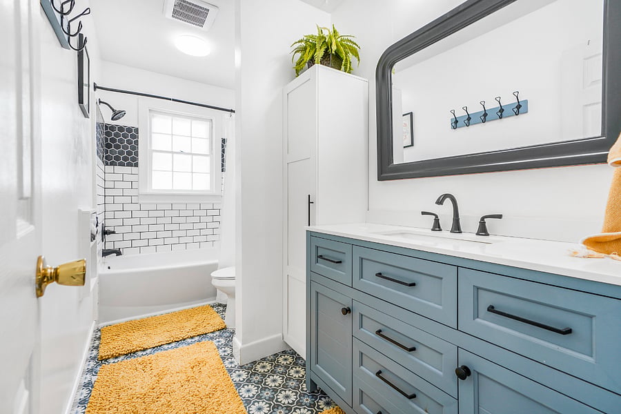 Hallway bathroom