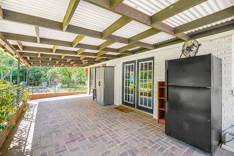 Covered patio