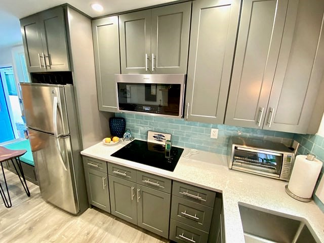 Fully equipped modern kitchen
