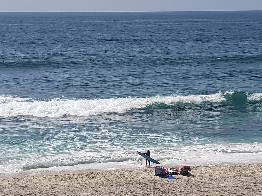An easy walk to the beach. Grab your gear!