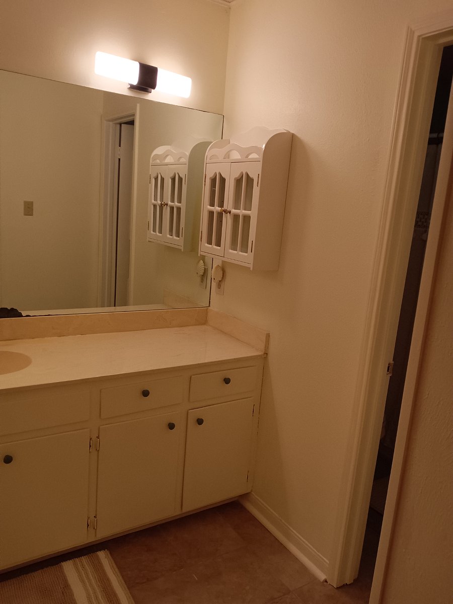 Two of these medicine cabinets