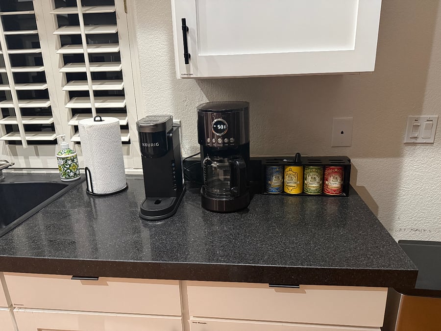 Keurig + 12-cup drip coffee maker here