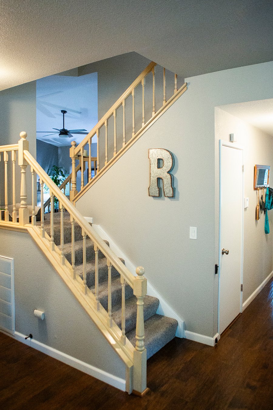 Stairs from game room