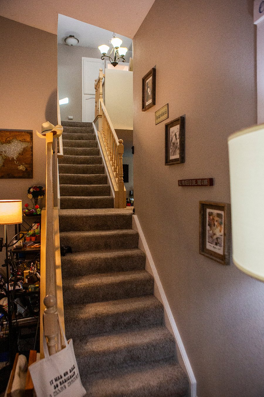Stairs from living room