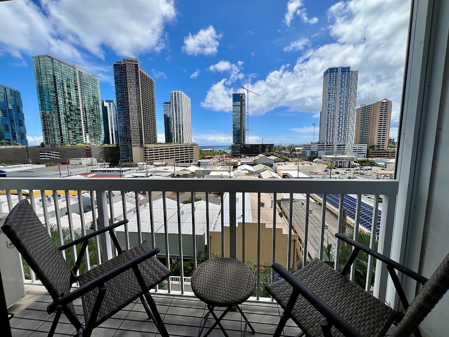 Lanai views and seating
