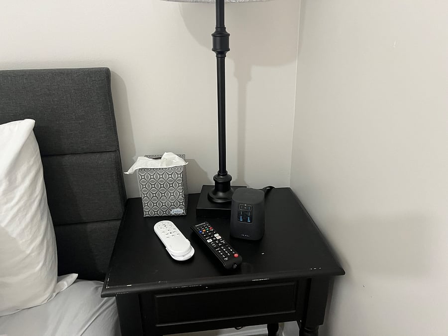 Bedroom 1 - charging station 