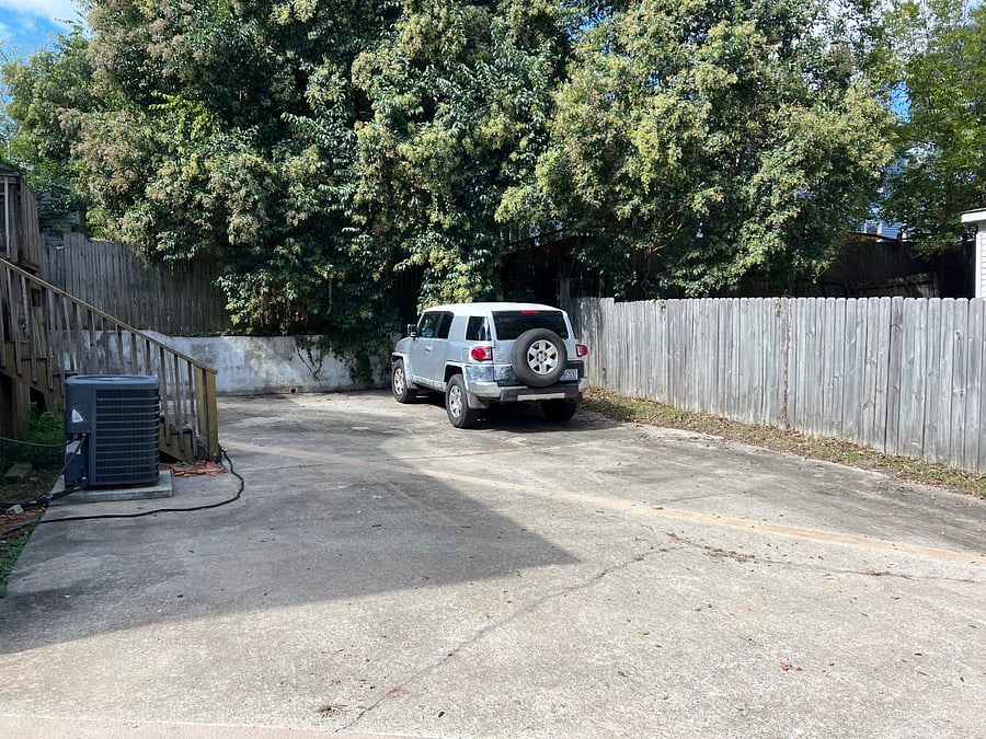 Private parking in back of house.