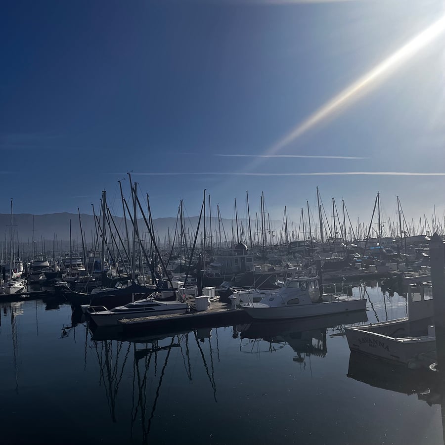 Near the Santa Barbara Harbor, just down the street.