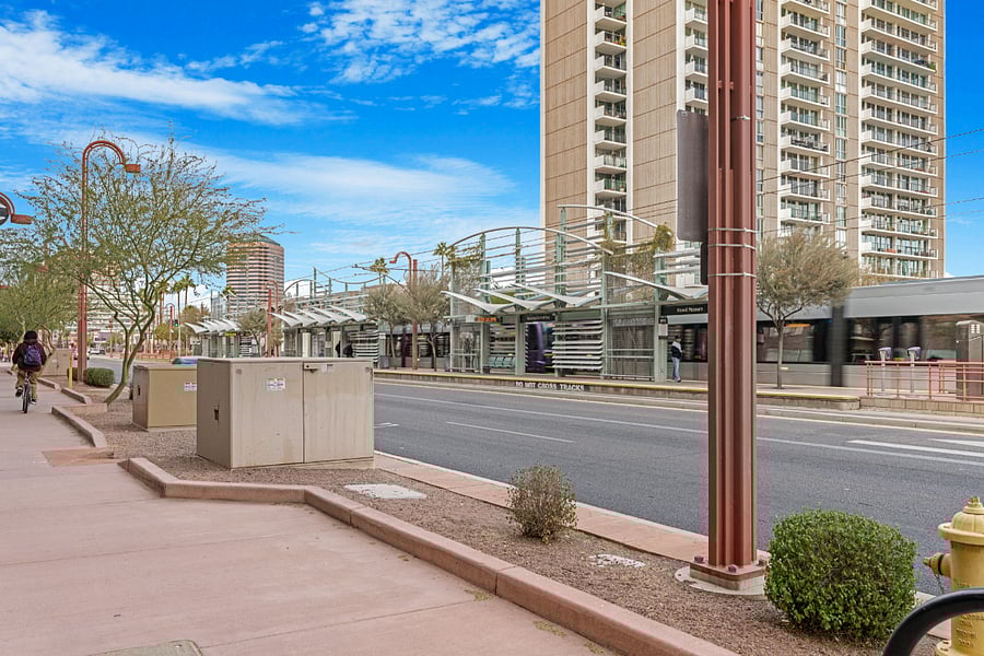 200 feet from Lightrail and Bus Stop access