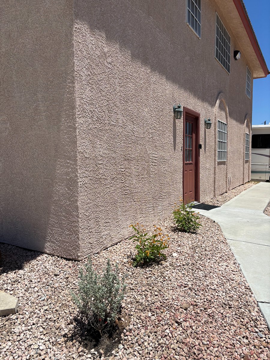 Private entrance next to parking
