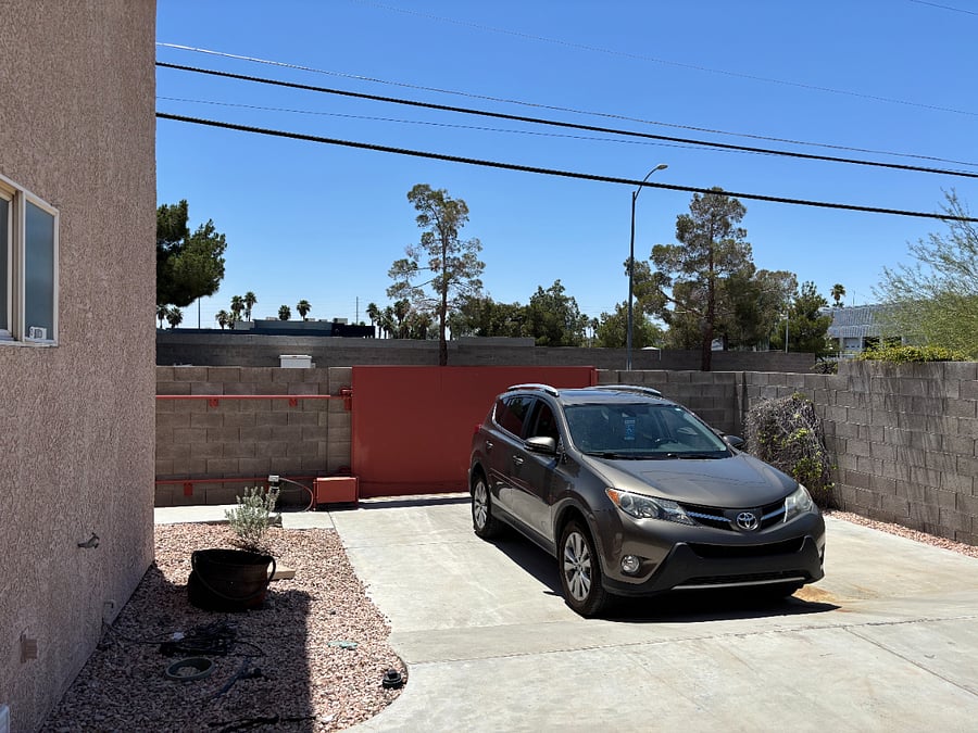 Parking Behind a Gate 