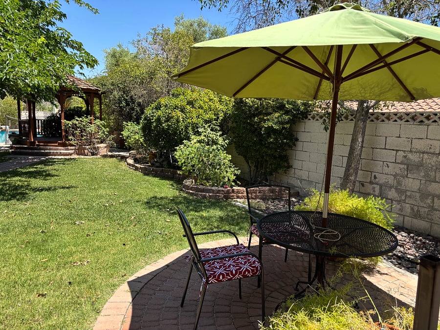 Close up of Patio Area