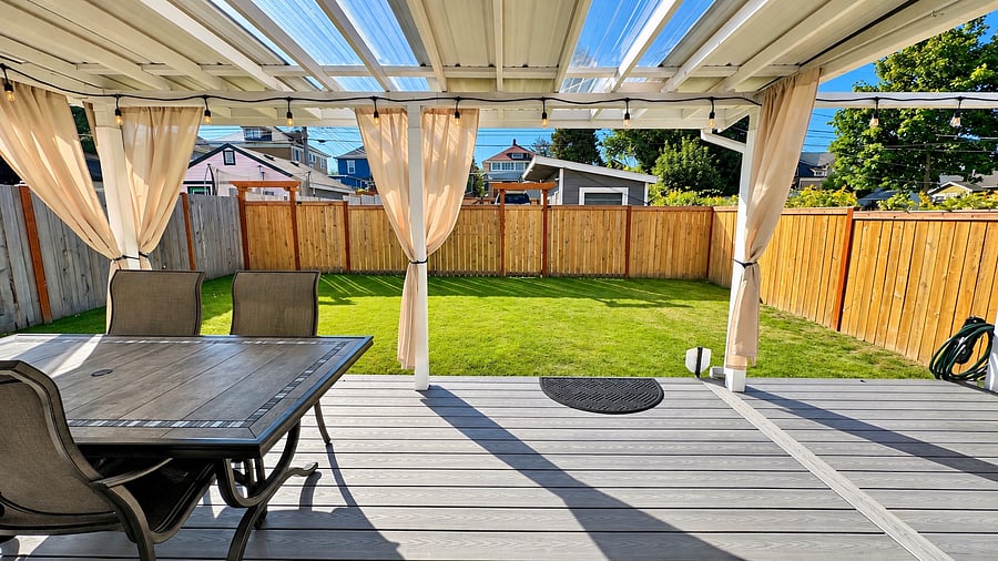 Backyard patio