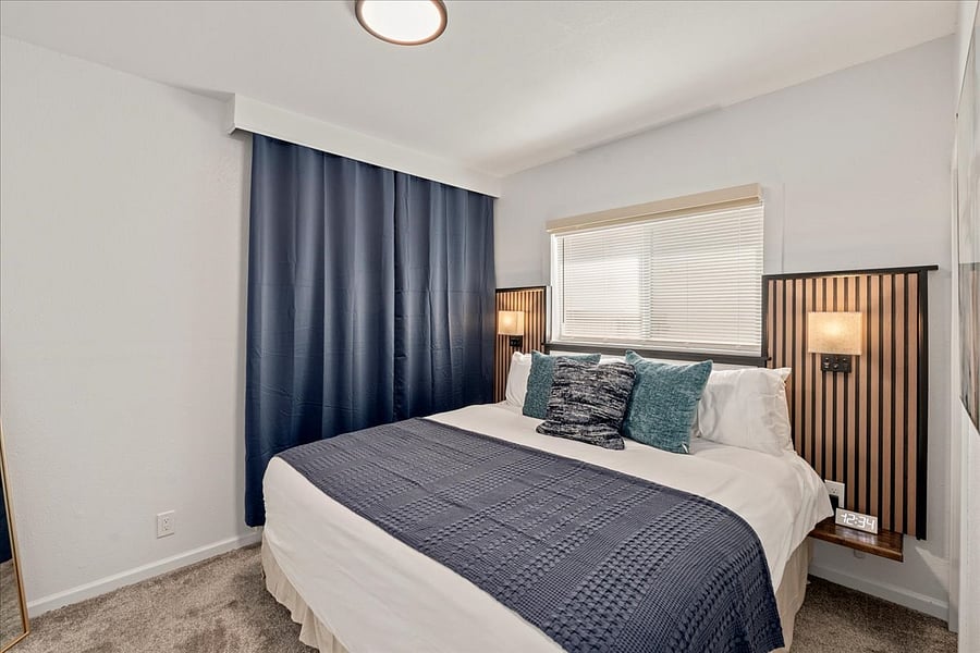 Primary Bedroom on the Main Floor equipped with KING Size Bed