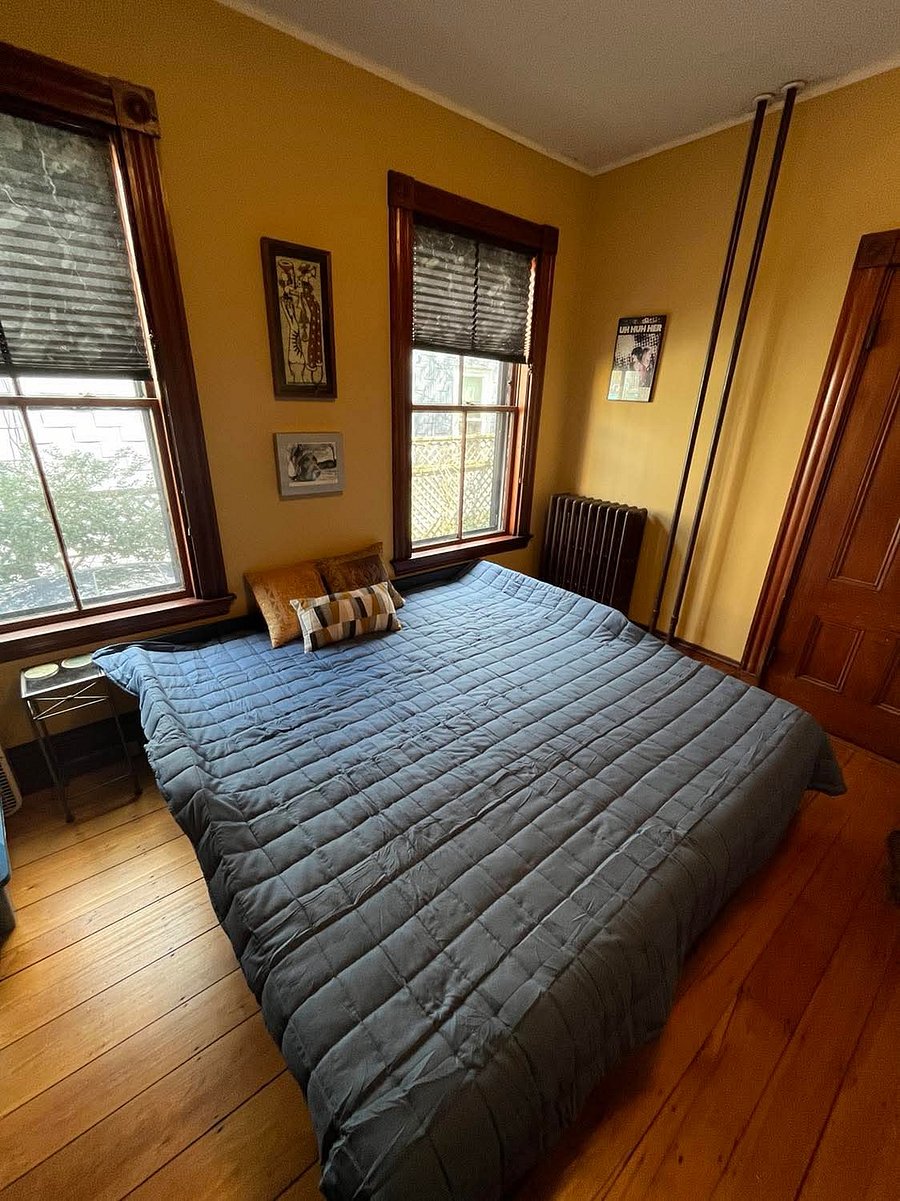 Twin bed converted to king size bed