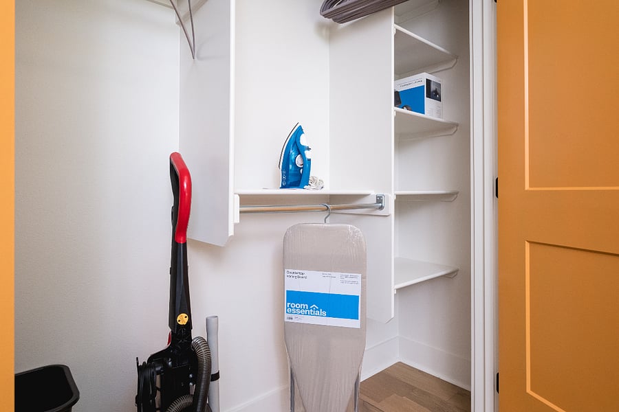 Vacuum cleaner, iron and ironing board 