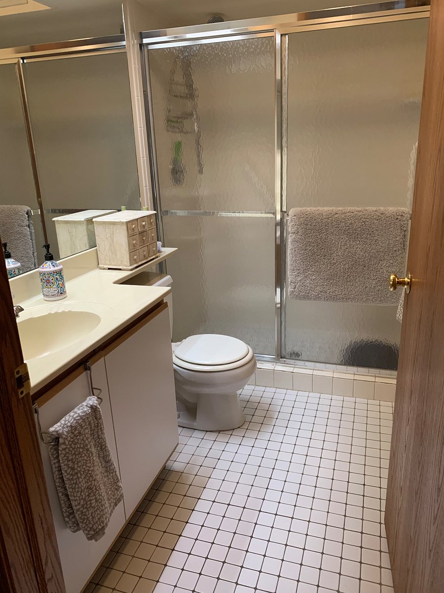 Occasionally shared Bathroom right across the hall from the bedroom.