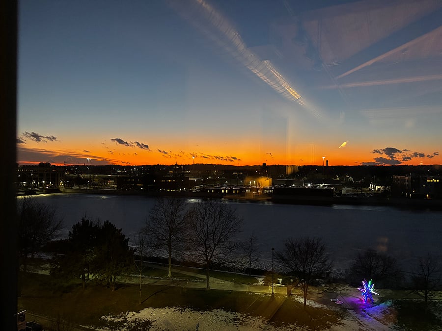 SUNSET from Roof top deck