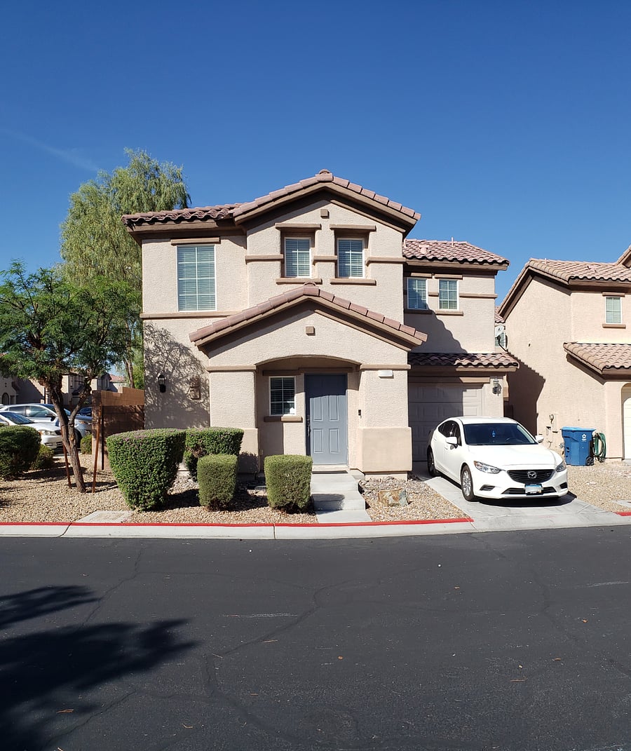 The house exterior.