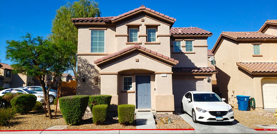 The house exterior.