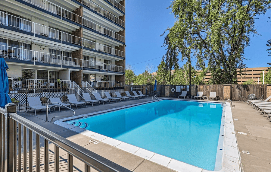 Heated outdoor pool