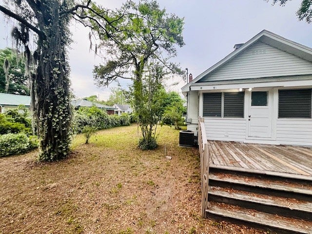 fenced in yard