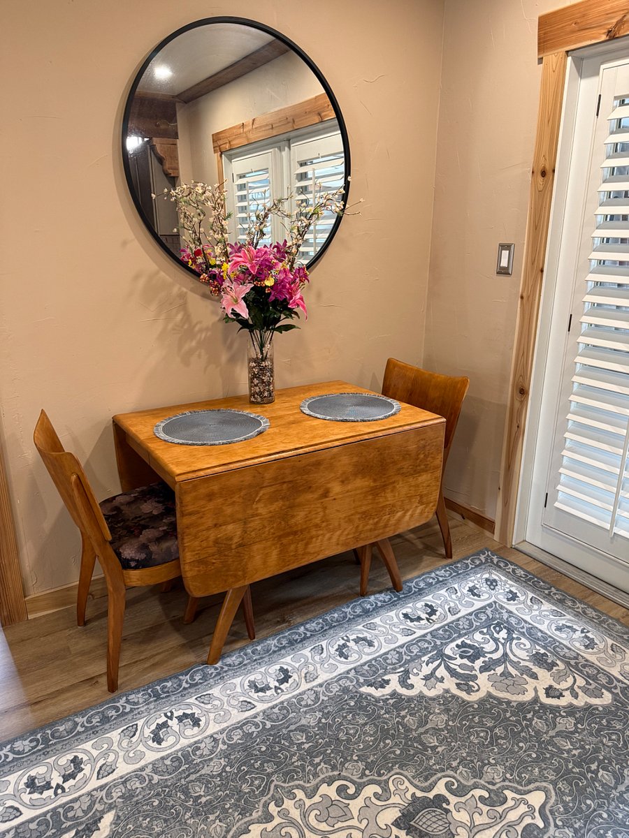 Mid Century Maple table, with 4 chairs.