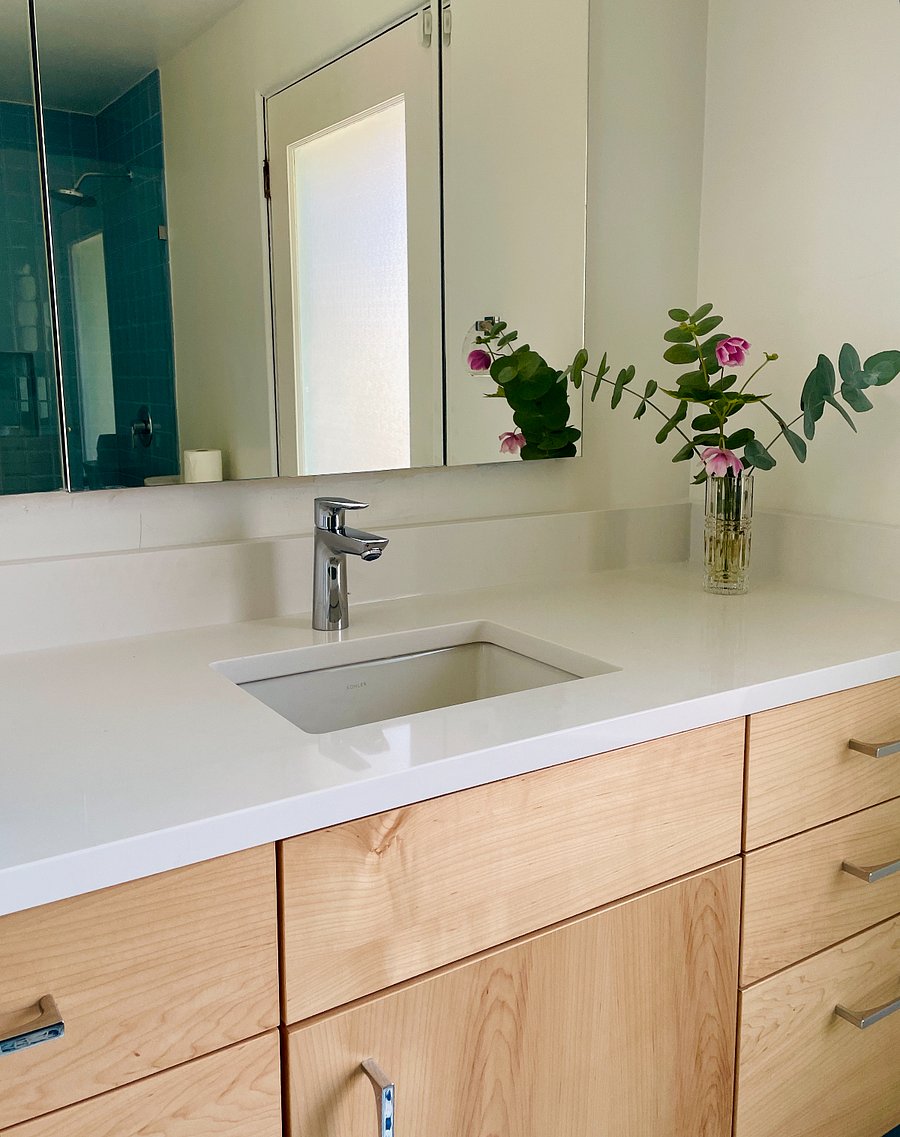 Master Bathroom Close-up Vanity and Sink