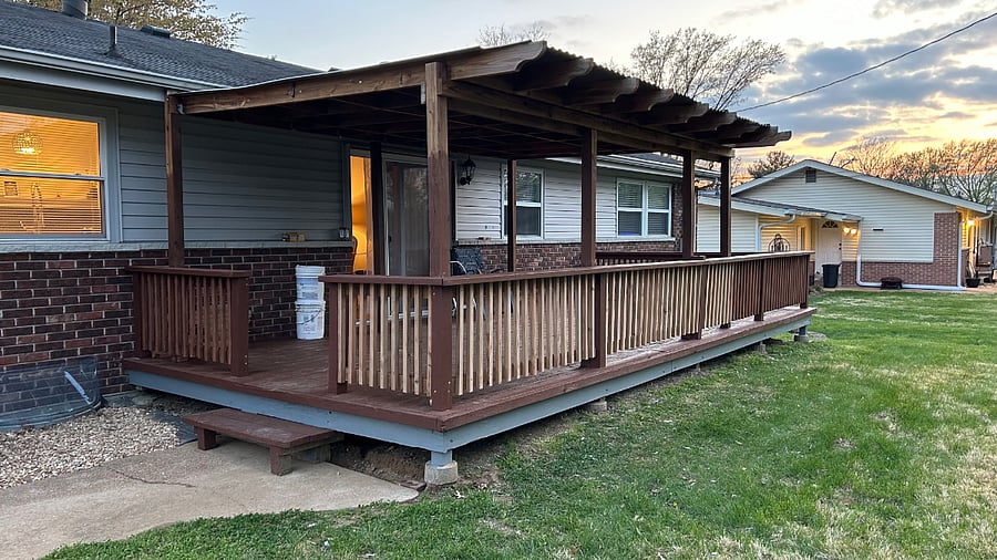 Back covered deck