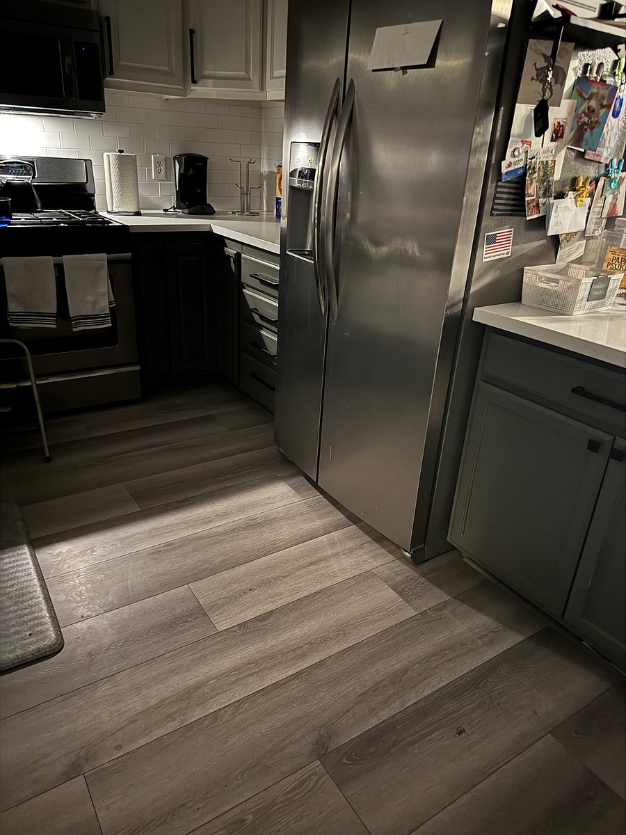 One of the two Stainless steel fridges