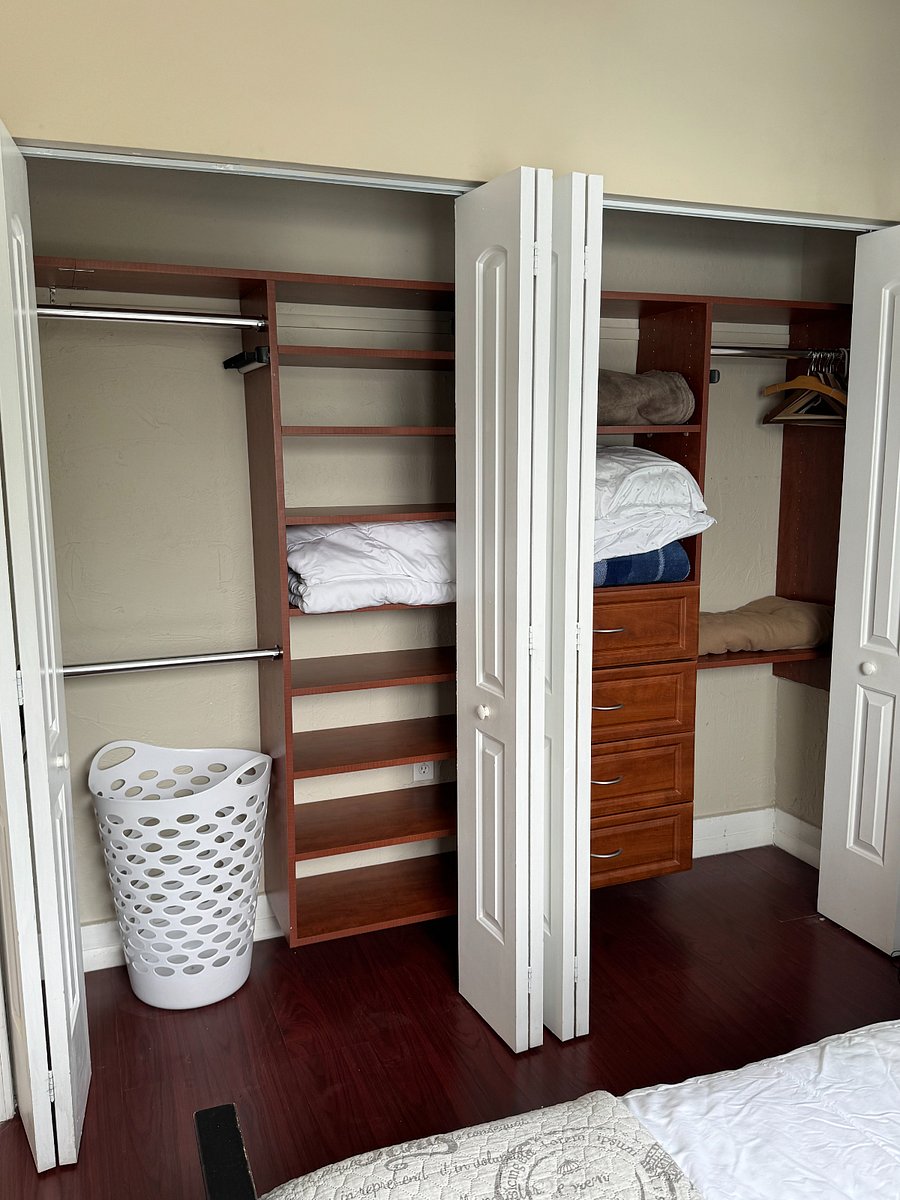 Bedroom #1 - Plenty of closet space and extra bed sheets and linens