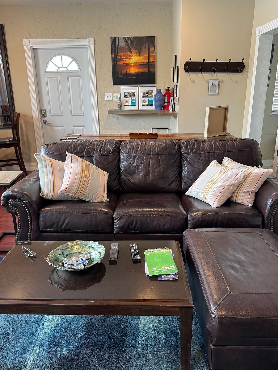 Fold out queen size couch for visitors