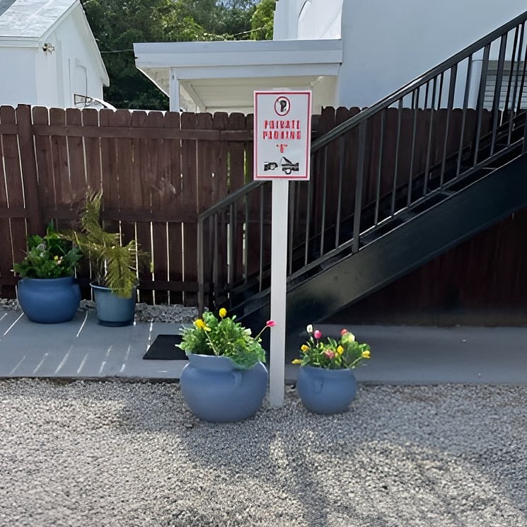 Parking Space: Assigned / reserved parking space in front of apartment.