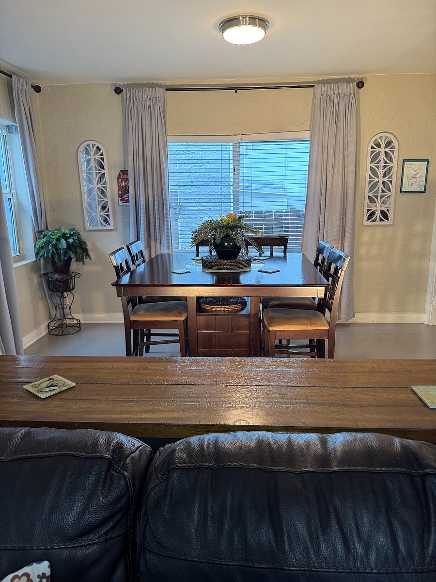 Living Room:  Dining room table for 7