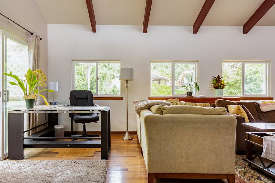 Main living space desk