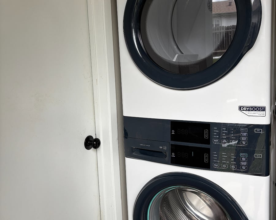 New washer and dryer