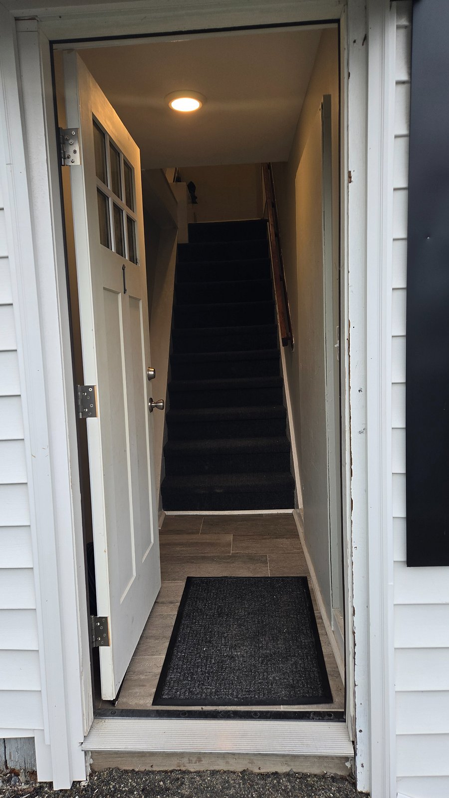 private entry - stairs up to apt. #1