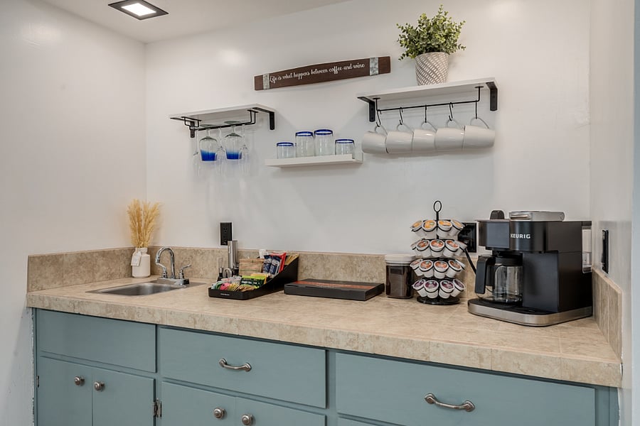 Coffee Bar with starter supplies!
