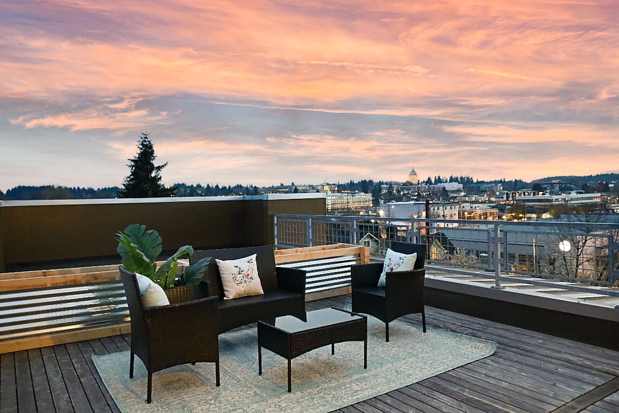 Rooftop deck.