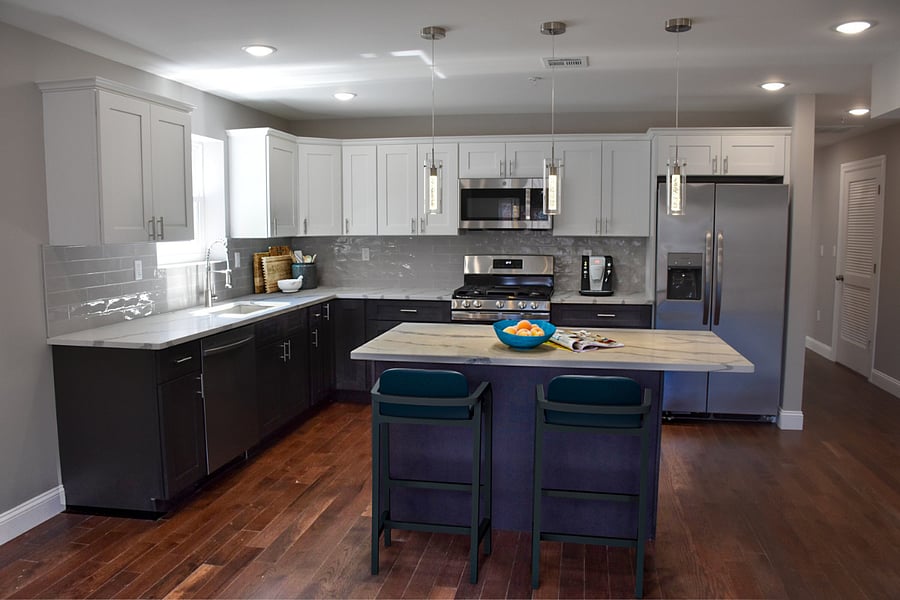 Shared kitchen.