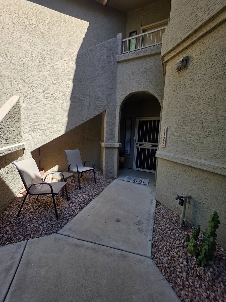 Unit entry on first floor