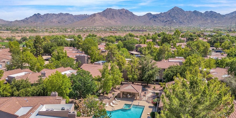 Complex with McDowell Mountain Preserve in background