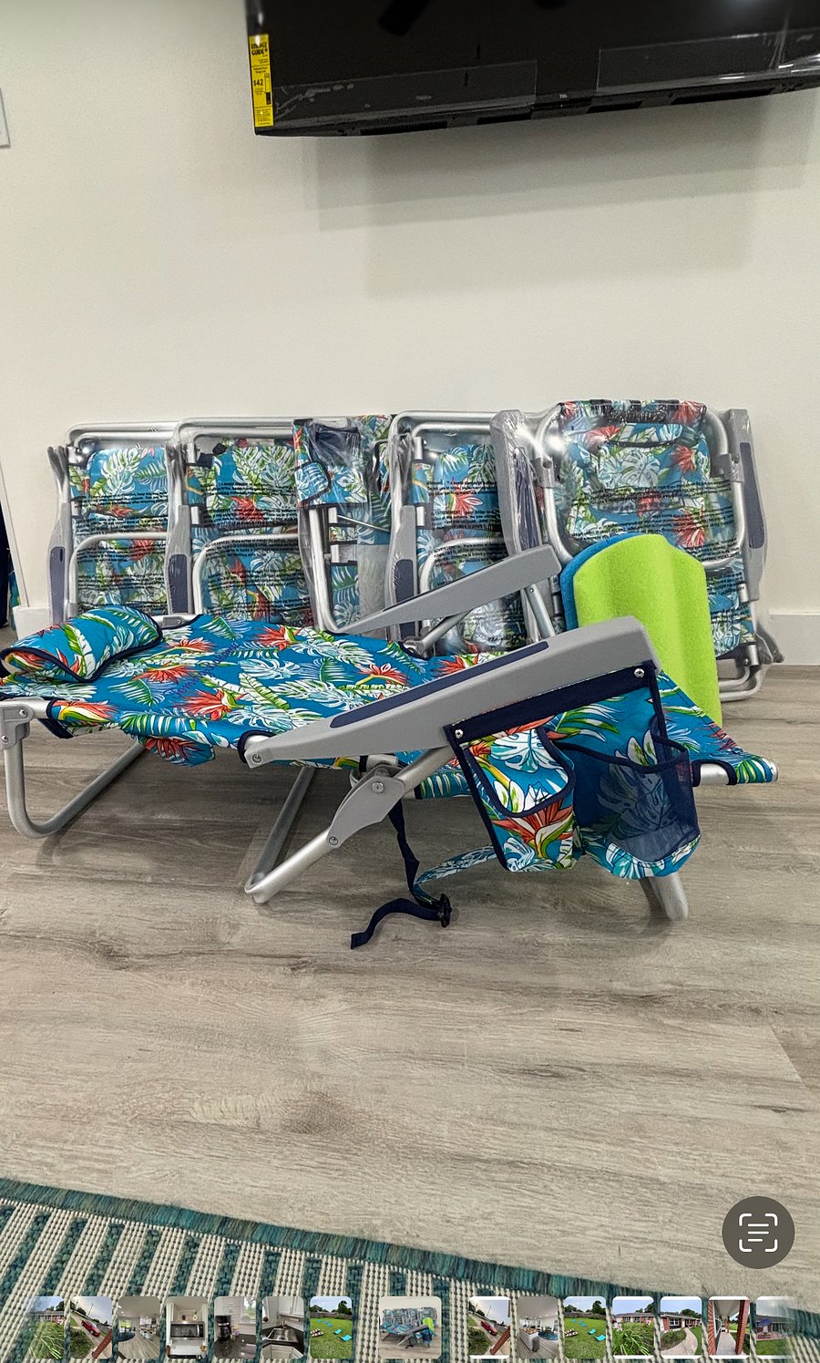 Premium reclining chairs for the beach. Rental includes a chair for every adult guest